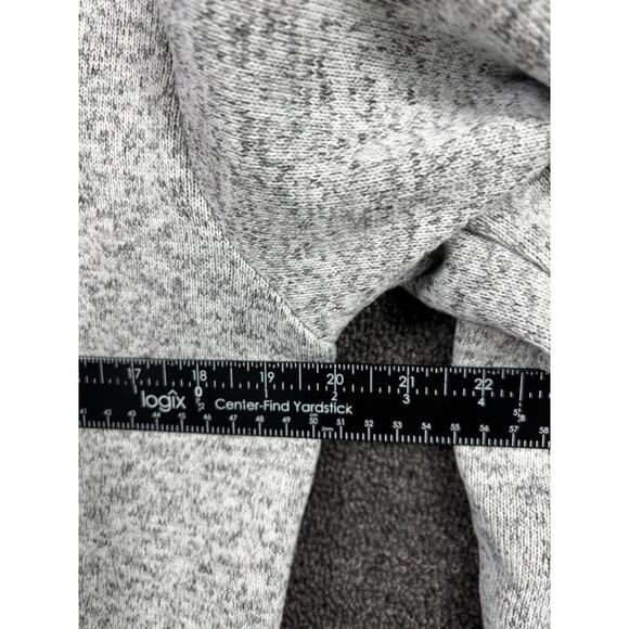 Simply Southern Knit Sweater Womens M Marled Gray 1/4 Quarter Zip Long Sleeves - Picture 7 of 7
